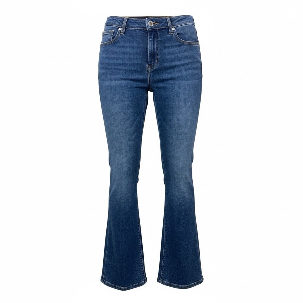 Calvin Klein Flare Jeans Women's Sz‎ 16W Dark Wash Mid Rise